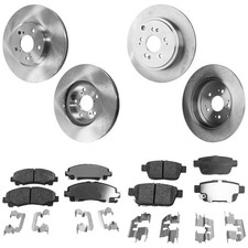 Disc Brake Rotor and Pad Kit For 2006-2011 Honda Ridgeline Front and Rear