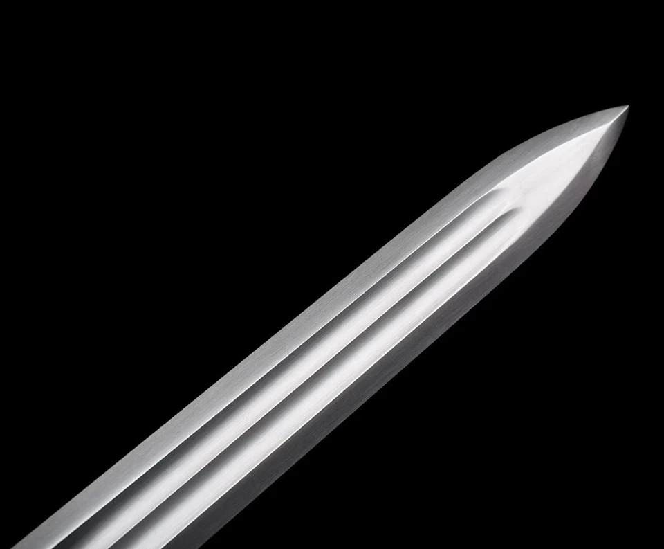 Chinese Tang Dynasty Double Edged Sword Kung Fu Jian 1095 Carbon Steel Blade 秦王剣 - Image 4 of 4