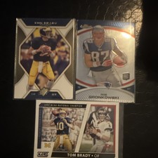 Tom Brady & Rob Gronkowski Rookie Card Lot Topps Score Michigan Patriots