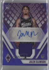 2023 Panini Phoenix Rookie Jersey Purple 96/99 Jalen Slawson #RJA-JSW Auto 3p7