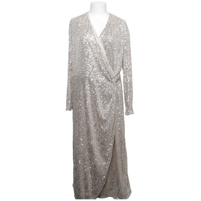 H&M, Kleid, Größe: XS, Beige/Mehrfarbig, Elasthan/Polyester, Einfarbig #EuY