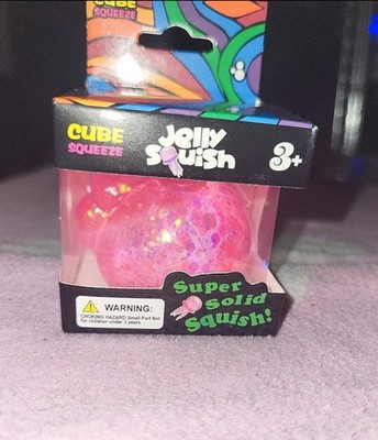 Nee Doh Nice Cube Jellyfish Solid Squish Sensory Ice Glitter Stress Fidget Toy