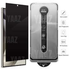 Privacy Screen Protector Easy Fit Glass for Samsung Galaxy S24 S25 Ultra Plus