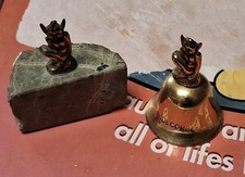 Brass Pixie Lot Lands End Rock & Widecombe Bell Free UK Post
