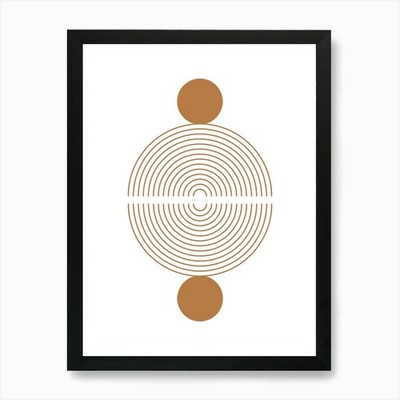 Kreiskreis Kunstdruck gerahmt Wandbild Poster Leinwanddruck Bild