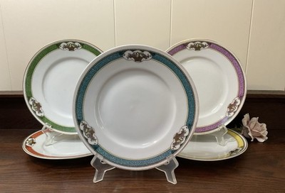 Farberware Made in Czechia 5 Porcelain Dessert Plates~5 Colors~Fruit Baskets