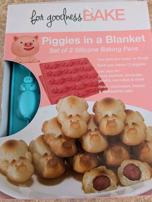 PIGGIES IN A BLANKET Silicone Mold Pan - Pigs in a Blanket - As Seen On TV - NEW