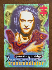 Original Genesis P-Orridge Transmediator post card Throbbing Gristle Psychic TV