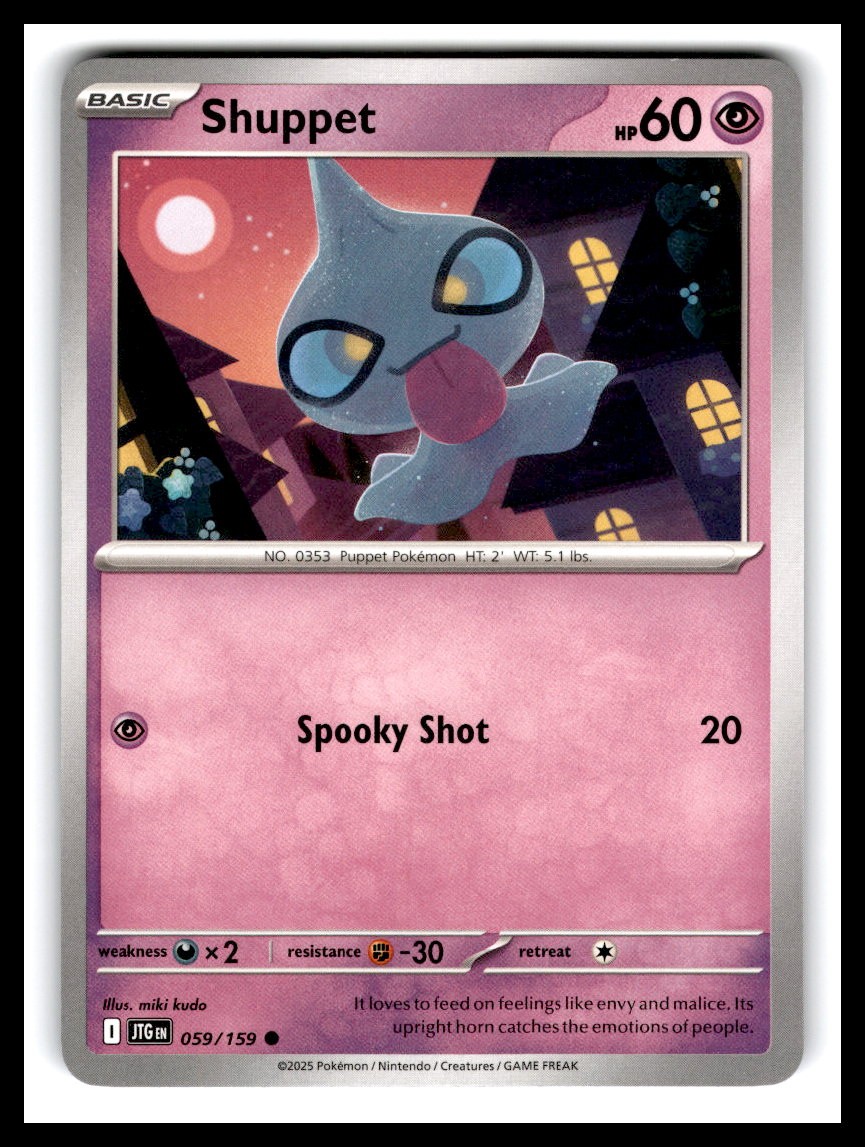 Pokemon SV09: Journey Together #059/159 Shuppet - MINT