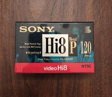 Sony Hi8 Video 8mm Tape P6-120HMP sealed NOS Sealed!