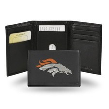 NFL Denver Broncos Tri-fold Wallet - Embroidered Football Fan Gear