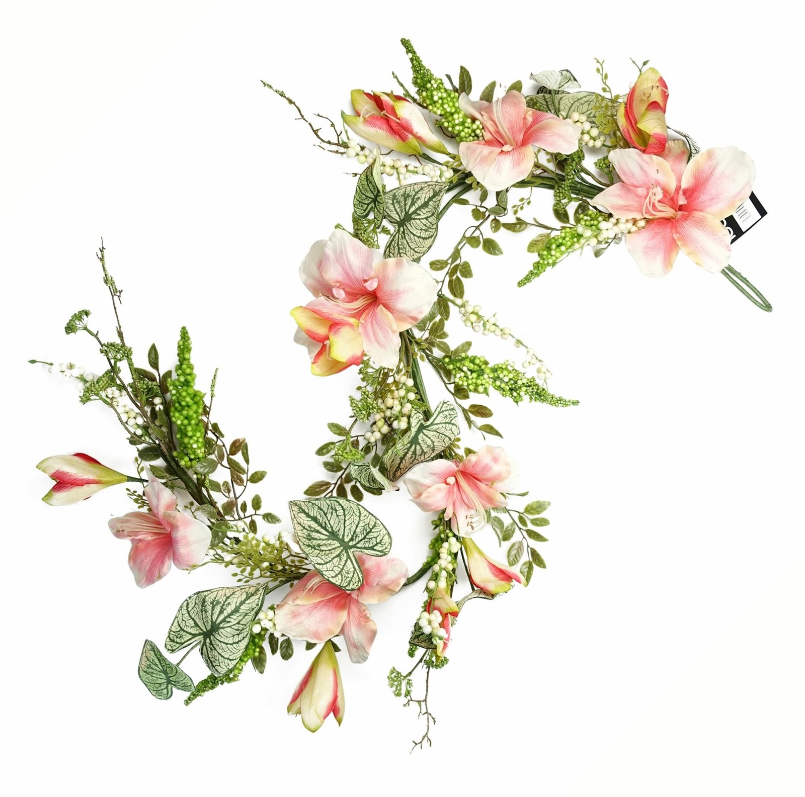 Artificial Hanging Plant 180cm Light Pink Realistic Faux Indoor Home Office