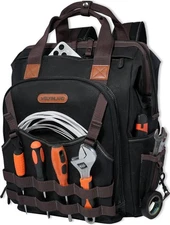 Welkinland 88-Pocket Tool Backpack Heavy Duty Waterproof Construction Bag New