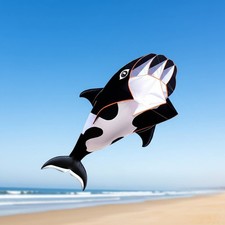 Artistic 57-Inch 3D Kite - Stunning Dolphin  Whale Design with Material