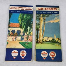 Lot of 2 1957 1958 Standard Chevron RPM Gas R...