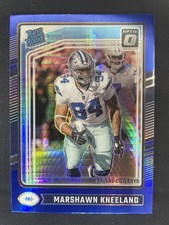 2024 Panini Donruss Optic Marshawn Kneeland Blue Hyper Rated Rookie #274 RIP 👼