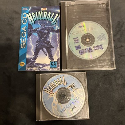 Sega CD - Dark Wizard w/case/art + Heimdall w/manual & reg card -both incomplete