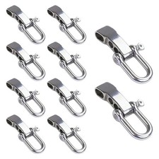 10Pcs Paracord Bracelet Shackle Buckle, Bow Anchor Shackle Clasp D Shackle6180