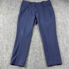 Peter Millar Pants Mens 36x32 Blue Chino Crown Crafted Performance Trousers