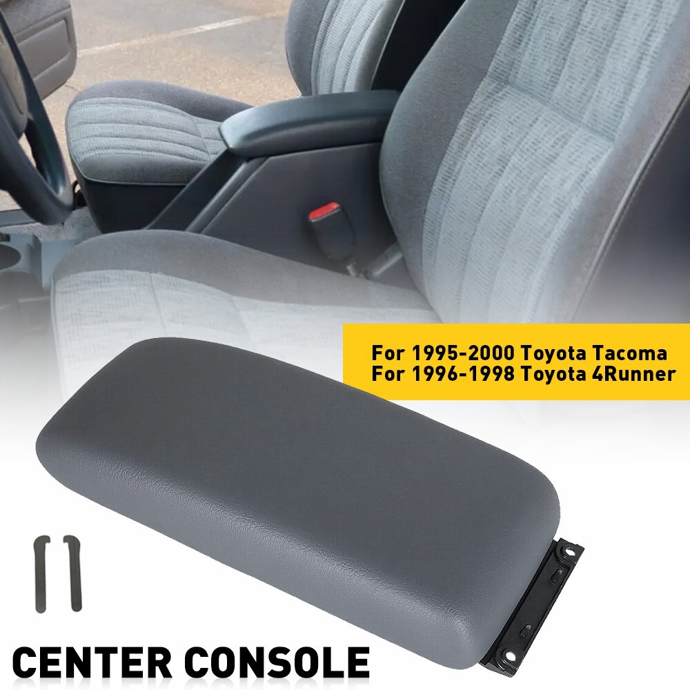 New Car Gray Center Console Lid & Latch For 95-00 Toyota Tacoma 96-98 4Runner