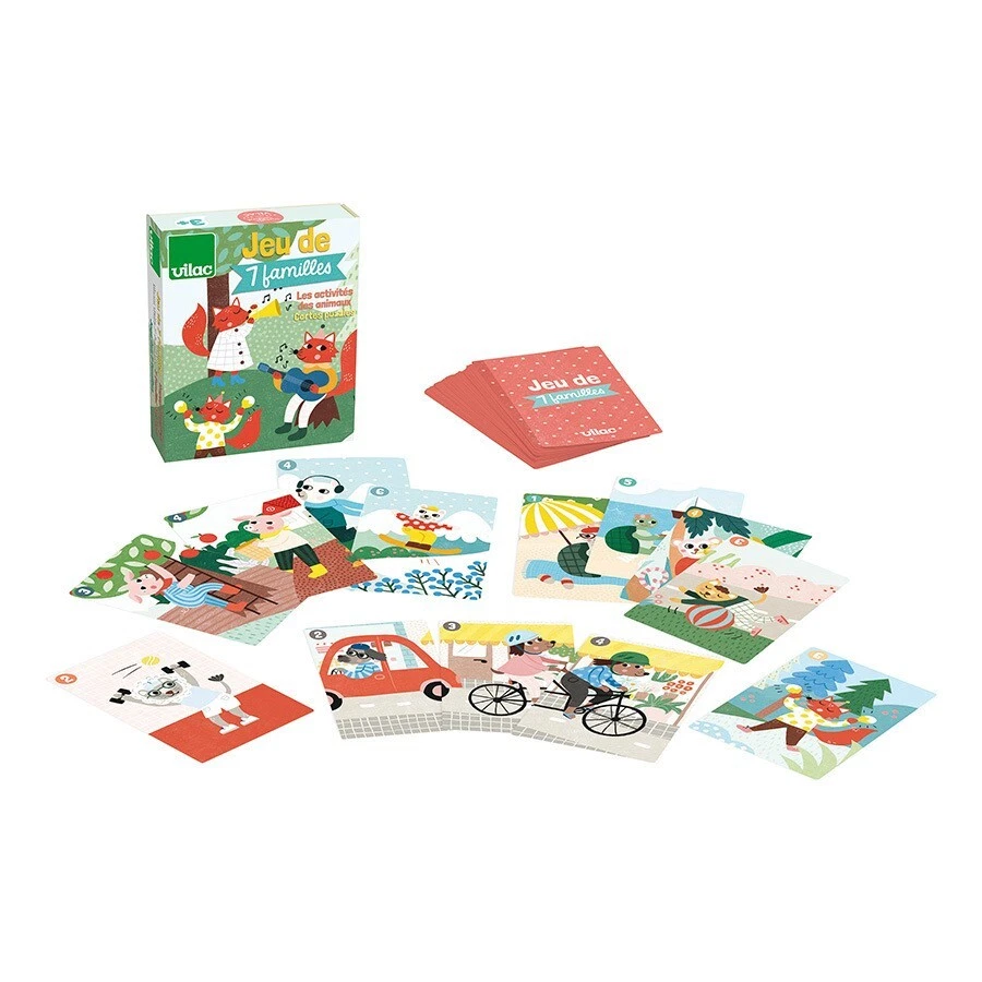 Jeu de 7 familles Les activités des animaux par Ingela P. Arrhenius - Vilac 8567 - Photo 1/1
