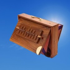 Shruti Box Teak Wood 440Hz / 432Hz | 13 Notes C–C | Matte Finish | Brass Reeds