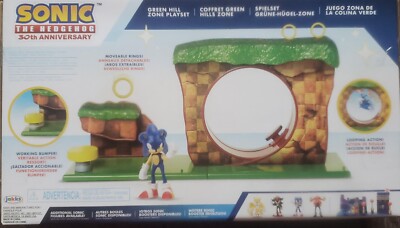 Sonic The Hedgehog Green Hill Zone Playset with 2.5  Sonic Action Figure 40393
