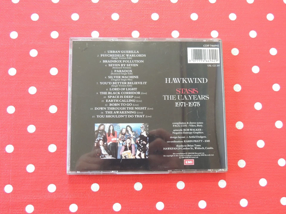 Hawkwind / Stasis The U.A. Years 1971-1975 - 15 Tracks CD Album Compilation - Bild 2 von 3