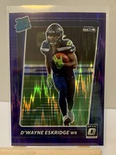 2021 DonrussOptic Dwayne Eskridge Rated Rookie RC Seahawks Purple Prizm #219