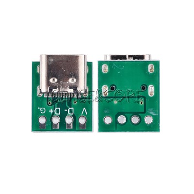 1-100pcs TYPE-C Female Test Board Double Side Forward USB3.1 16P to 2.54 Adapter