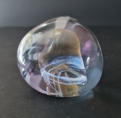 Vintage CAITHNESS PEBBLE Glass Paperweight 5cm Tall - Picture 1 of 7