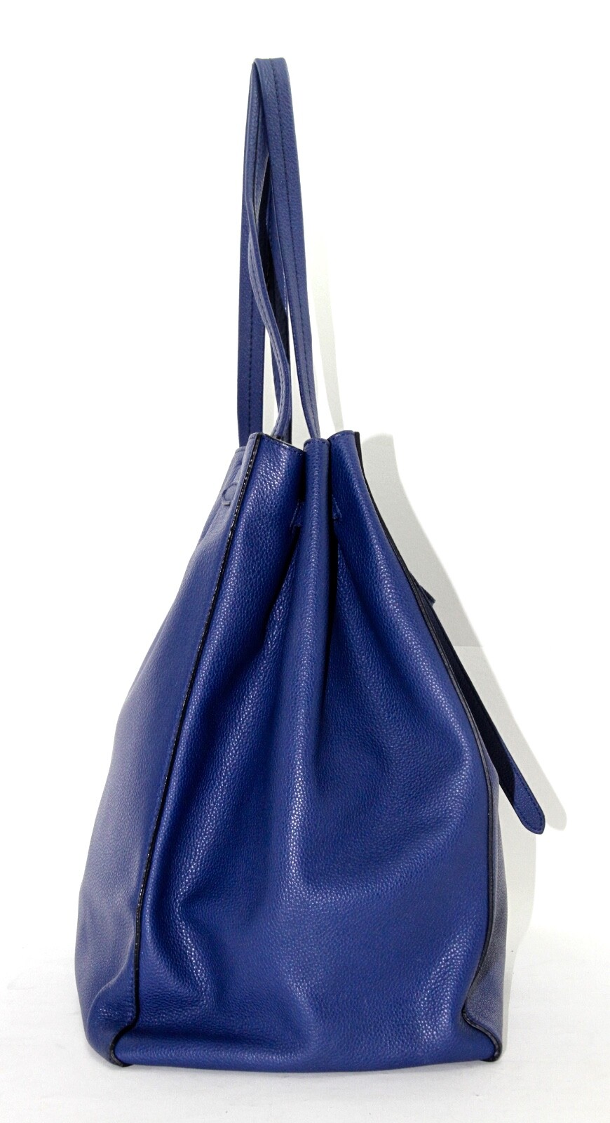 CELINE SOT GRAINED CALFSKIN LARGE CABAS PHANTOM WITH BELT INDIGO BLUE image 3