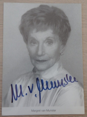 Autogramm  TV Theater Schauspielerin Margret van Munster Lindenstraße (115986)
