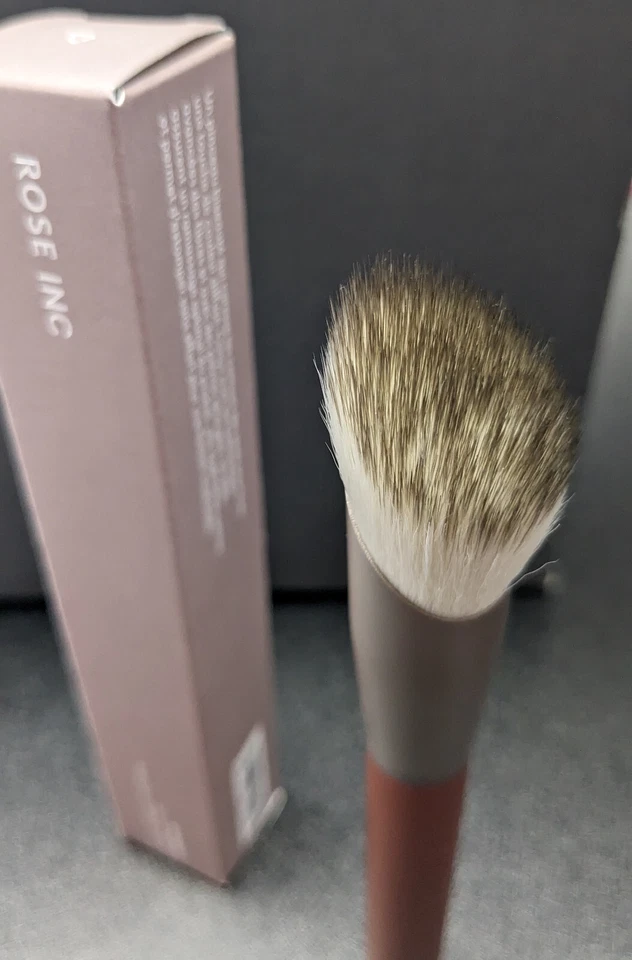 ROSE INC No.2 Cepillo de Rubor / Cepillo de Maquillaje - Auténtico Nuevo Con Caja ~VEGANO~ Foto 2 de 4