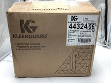 (QTY 25) KleenGuard A40 Elastic-Cuff Hooded Coveralls White X-Large  44324