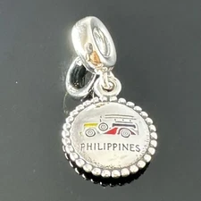 Pandora The Philippines Charm 925 Ale Silver With Gift Box #17