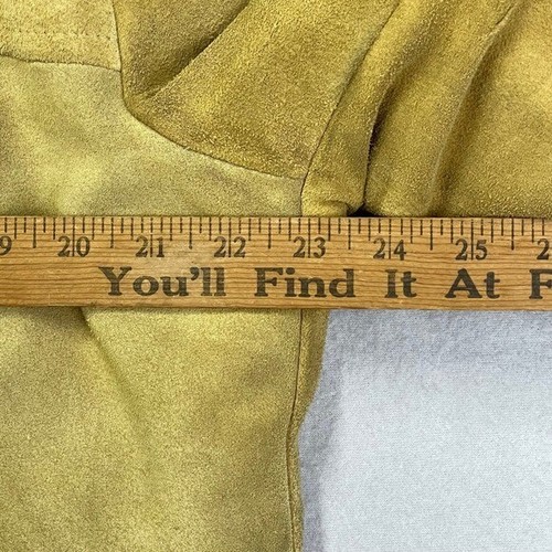 VTG 60s Pennys Suede Jacket Mens Medium Fur Lined Western Workwear Distressed - Picture 14 of 16