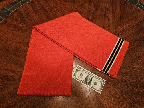 Old Navy Orange Black Gold Scarf (HD Harley Davidson Colors) 9 x 64 Inches - Picture 8 of 9