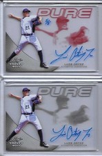 2014 Leaf Trinity Draft PURE Glass Luis Ortiz Charcoal Auto RC Orioles