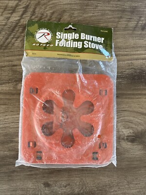 Rothco Orange Single Burner Camping Folding Stove