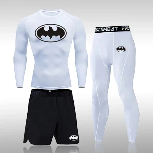 NEW Compression Sports 3 Pcs Jogging Quick Dry GYM Exercise Workout Tracksuit