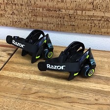 Razor Heavy Duty Jetts Heel Wheels NO SPARK PADS ,Green Used F3