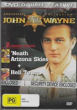 'Neath Arizona Skies / Hell Town Dvd John Wayne Region 4 Brand New Sealed