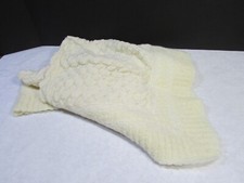 Antique Vintage Baby Blanket Cream Color