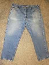 VTG Carhartt Mens 42x30 Jeans Relaxed Fit Tapered Leg 100 Cotton Denim