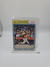 1974 Topps AL Playoffs Baseball Card #470 - Reggie Jackson-(EX-NM) SEE PHOTOS