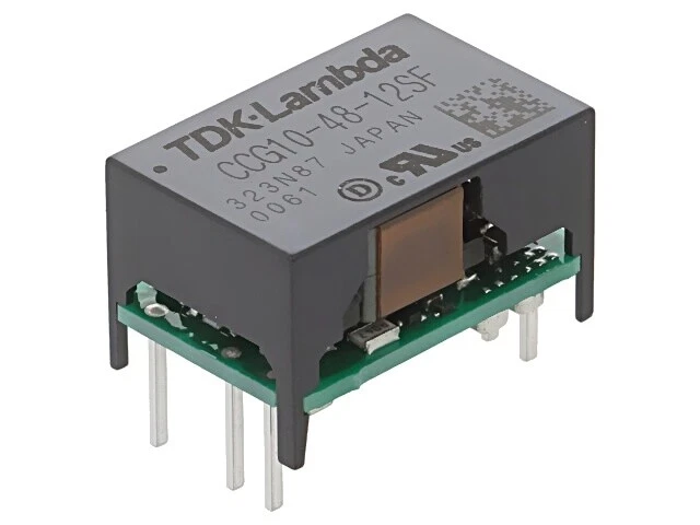 CCG10-48-12SF Wandler: DC/DC 10W UEing: 18-76VDC UAusg: 12VDC IAusg: 900mA THT T - Bild 1 von 1
