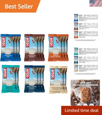 Sustained Energy Bars - 16 Count Variety Pack with Organic Ingredients, Non-GMO
