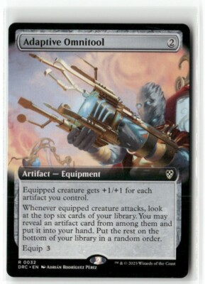Adaptive Omnitool Extended Art Commander Aetherdrift MTG NM
