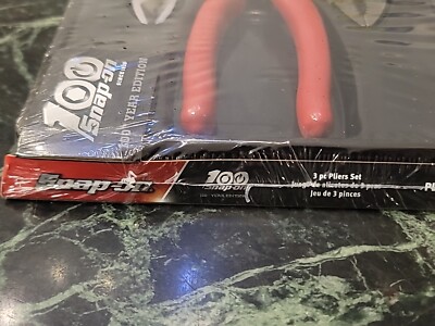 Snap-on 100th Anniversary 3pc Pliers Plier Set PL306ACF100MR Snap-on 100th Anniversary 3pc Pliers Plier Set PL306ACF100MR